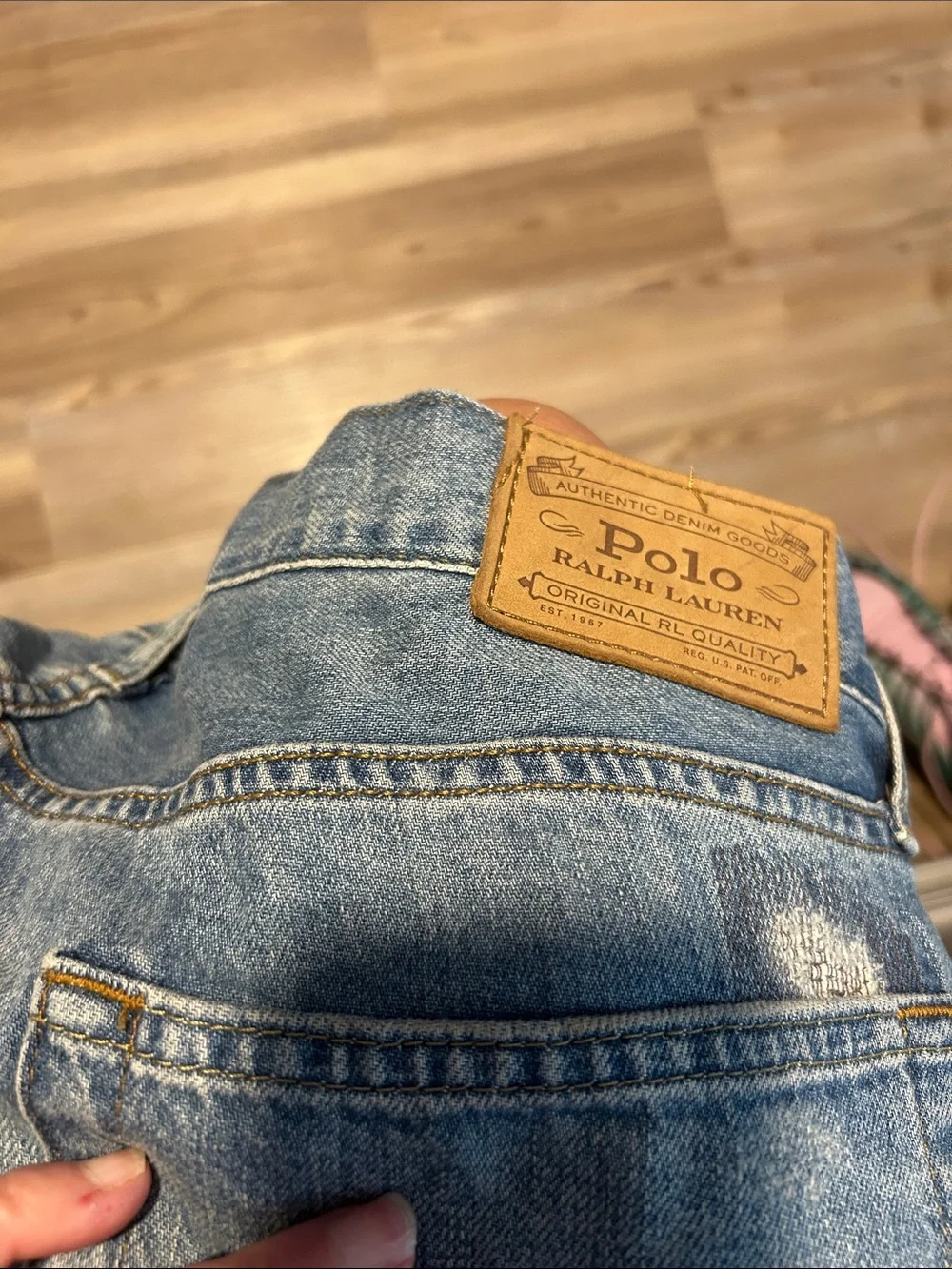 Polo by Ralph Lauren Men’s Washed Blue Denim Jeans